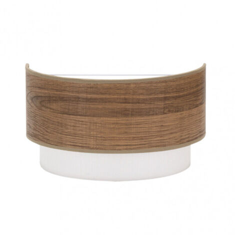 Aplique de pared Myriam color Madera Oscura FABRILAMP