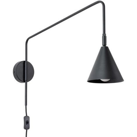 Aplique de pared Naon negro
