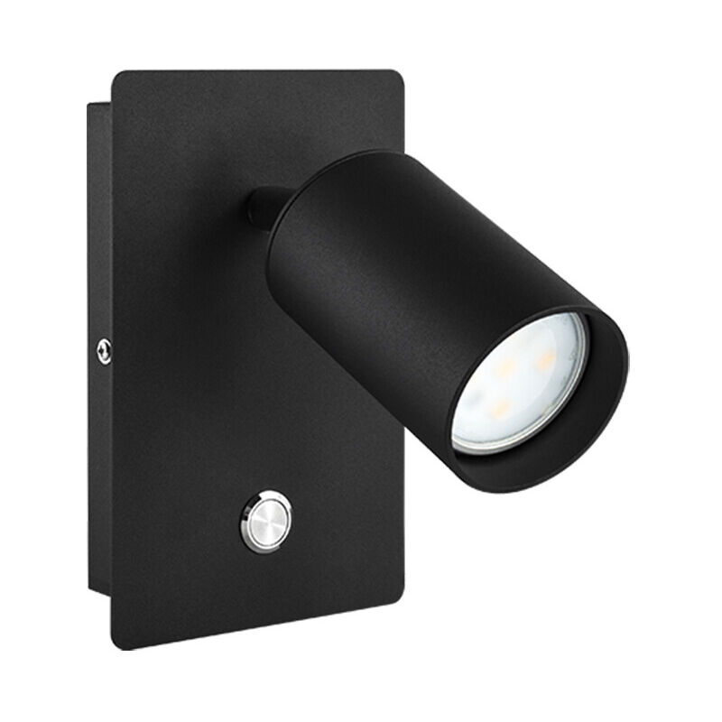 

Aplique de pared negro GU10 de aluminio con interruptor (F-Bright 2076002-N)