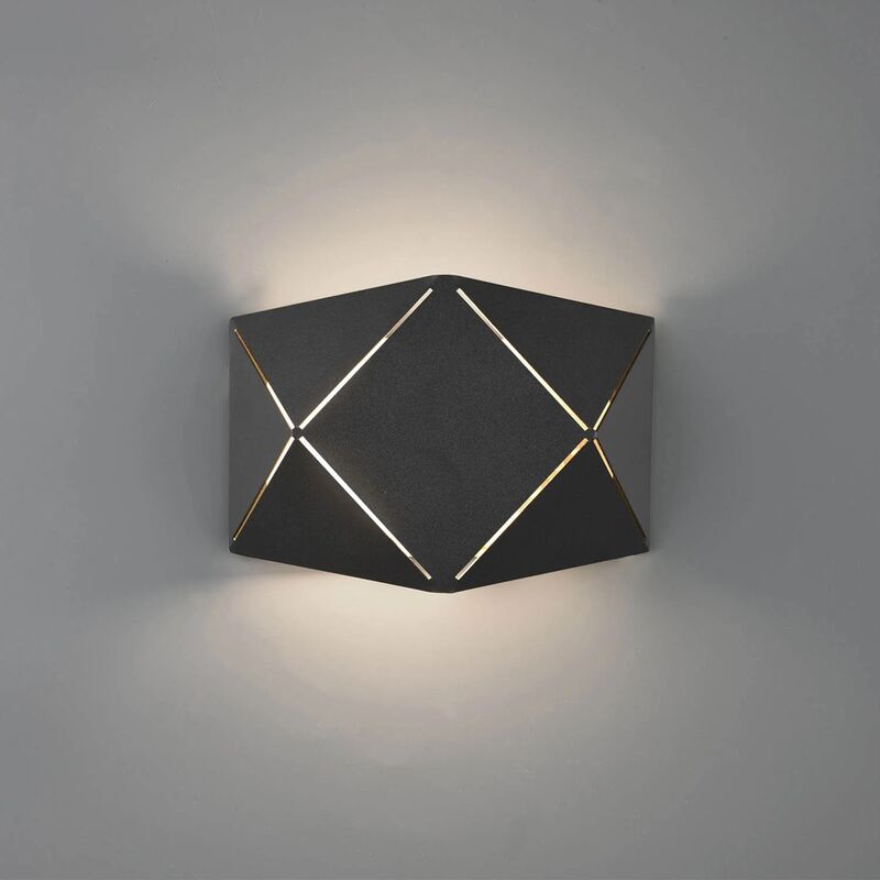 

APLIQUE DE PARED NICASIA SMD LED 6W 3000K NEGRO - Lúzete