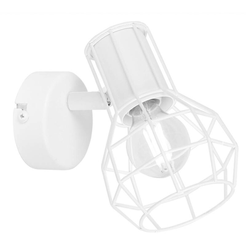 

Barcelona Led - Aplique de pared o techo jaula 'AZOR' E14 | Blanco