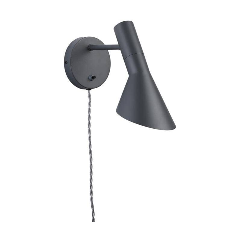 

Barcelona Led - Aplique de pared réplica AJ Jacobsen 'MARLÈNE' con enchufe | Gris