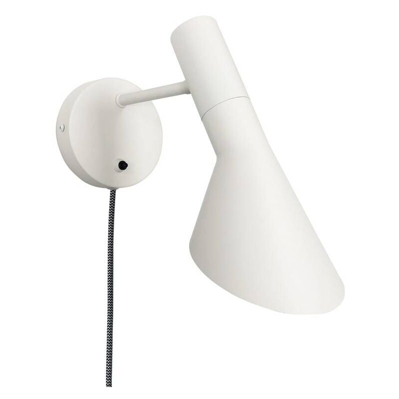 

Barcelona Led - Aplique de pared réplica AJ Jacobsen 'MARLÈNE' con enchufe | Blanco