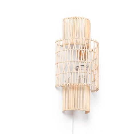 Aplique de Pared Papel Trenzado Masego ILUZZIA Natural