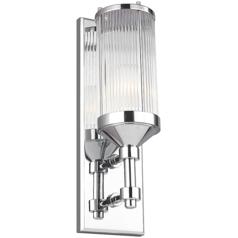Elstead Paulson 1 ljus inomhusvägglampa krom IP44, G9