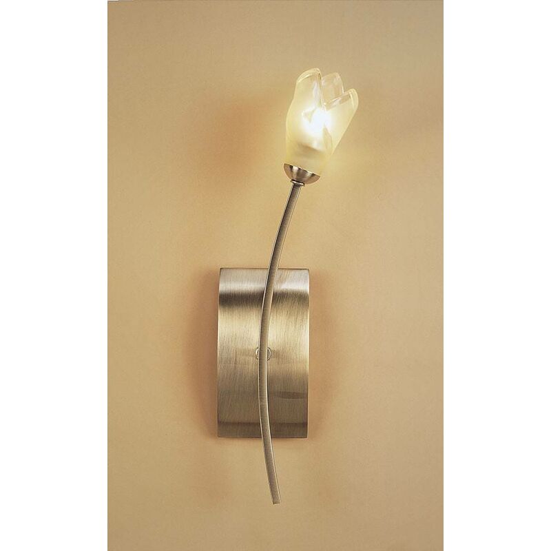 

Aplique de pared Pietra 1 Bulb G9, latón antiguo