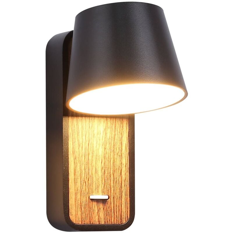 

Aplique de pared rotatorio 'KOPPEN' 6W 2700K | Negro