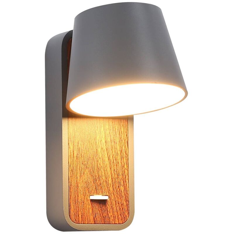 

Aplique de pared rotatorio 'KOPPEN' 6W 2700K | Gris