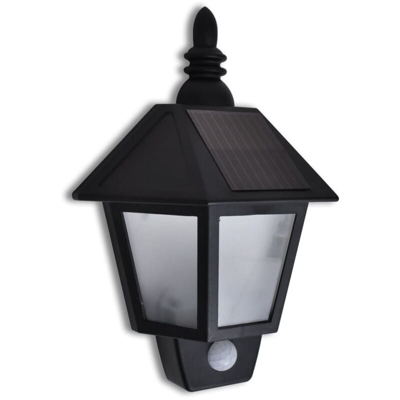 

Aplique de pared solar con sensor de movimiento - Negro