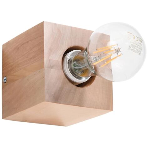 Aplique de pared Sorel madera natural