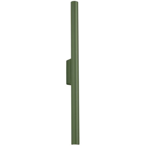 Aplique de pared Vacu verde, 2 luces