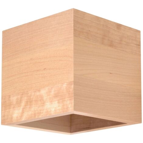 Aplique de pared Vano, madera natural