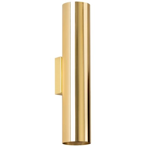 Aplique de pared Vaza dorado pulido, 2 luces