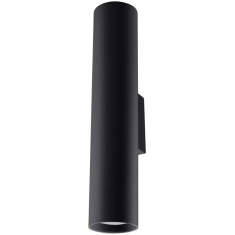 Aplique de pared Vaza negro, 2 luces