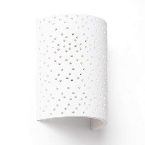Aplique de Pared Yeso Hole Multi Blanco