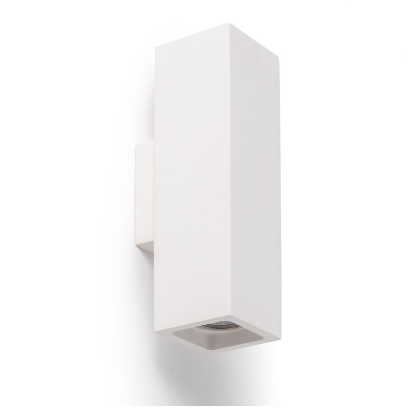 Aplique de Pared Yeso Iluminación Doble Cara Amatista Blanco