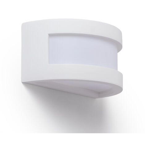 Aplique de Pared Yeso Ouriel Blanco