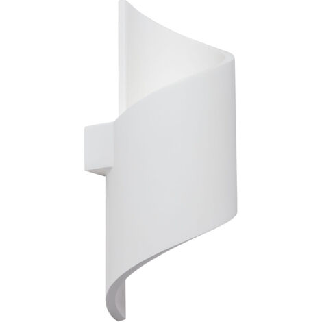 Aplique de Pared Yeso Spiral Blanco