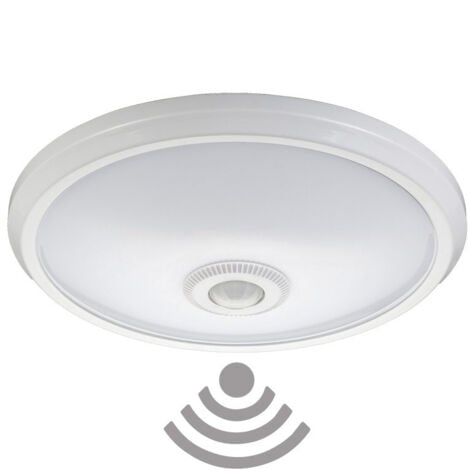 Aplique de superficie con sensor, IP20, 2xE27, Ø 30x9.6cm  EDM 32507