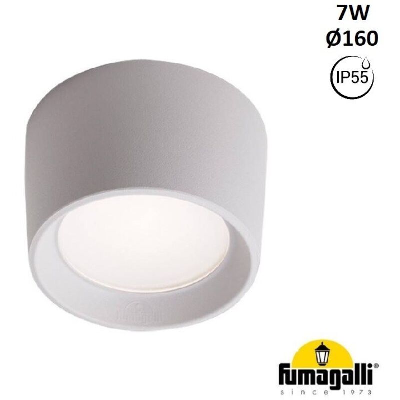 

Aplique de techo estanco CCT LIVIA 160 7W GX53 IP55 | Blanco - Fumagalli