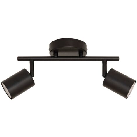 Aplique de techo negro Vico 25.5x10cm - Atmosphera créateur d'intérieur