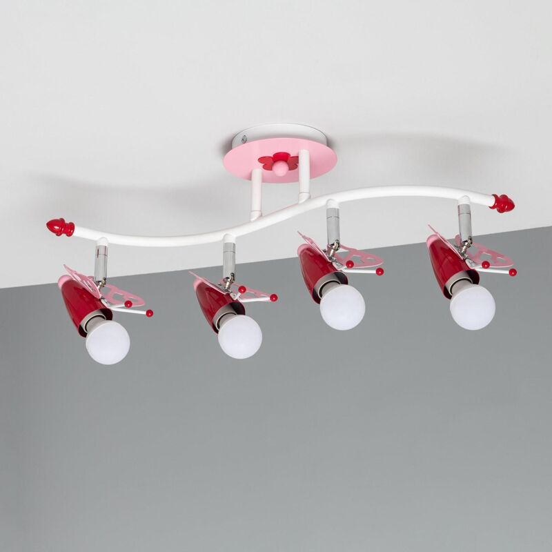 

Aplique de Techo Infantil de Metal Papilio Rosa - Rosa
