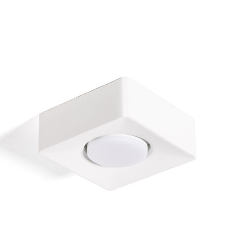 Aplique de Techo Yeso 1 Foco Quman Blanco