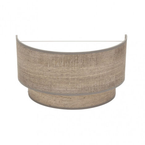 Aplique detalle en color Gris modelo Doble Smile Madera FABRILAMP