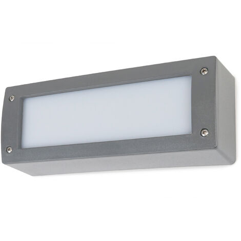 Aplique DEVON IP66 GX53 LED T2 2x3.20W 405lm/410lm/410lm CRI80 3000K/4000K/6500K Gris