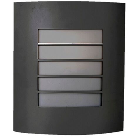 Aplique E27 de Pared Exterior Max. 60w IP54 Gris Oscuro