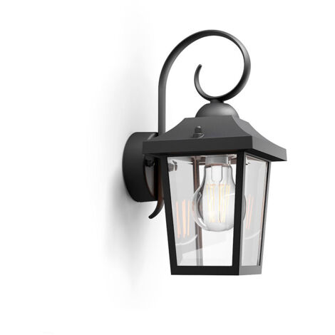 APLIQUE E27 NEGRO BUZZARD PHILIPS