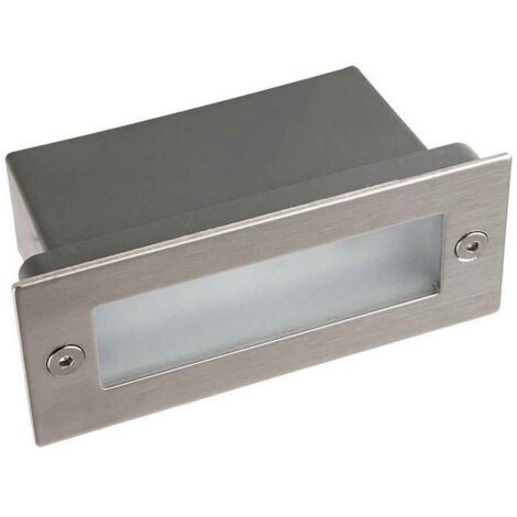 Aplique empotrable magnus ip44 1,2w led 45lm 4000k c.11xl.4,5xa.5,5cm alumínio
