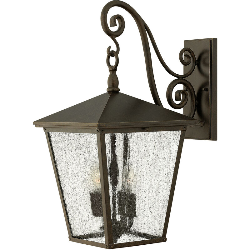 

Elstead Trellis - Linterna de pared grande para exteriores de 4 luces Bronce regencia claro IP44, E14