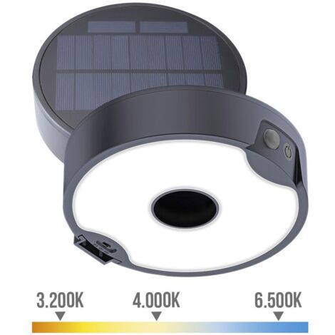 Aplique - estaca solar 4w 500 lm edm