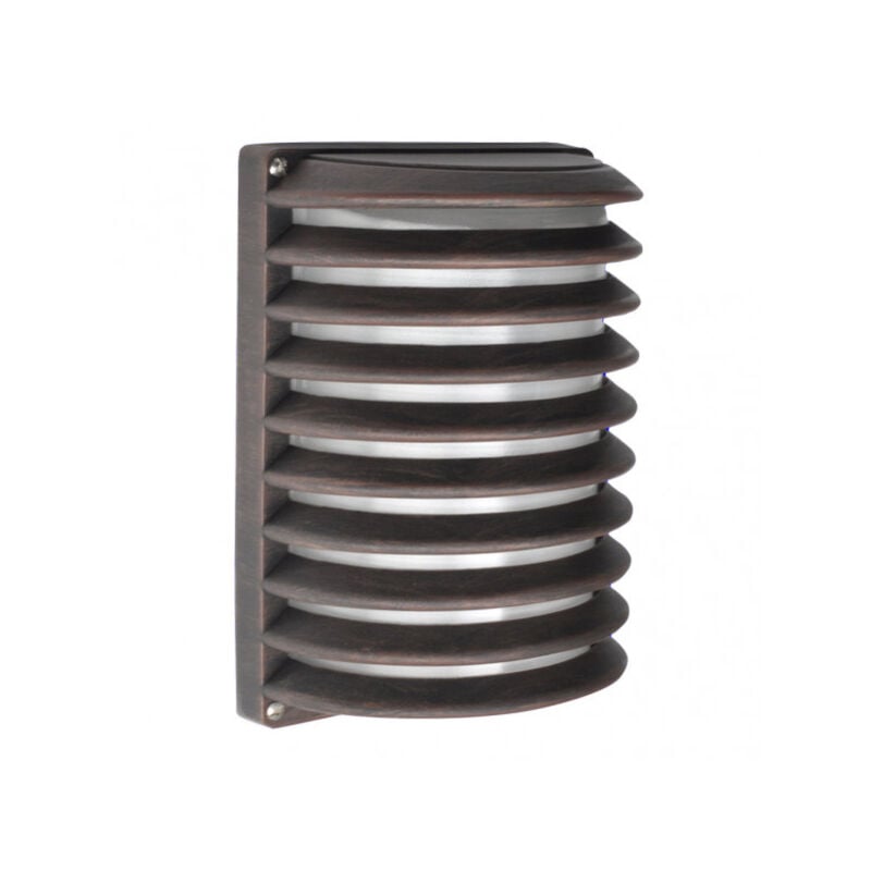 Applique d'extérieur Achernar aluminium 1xe27 marron ip44 25,5x18x13x13 cm