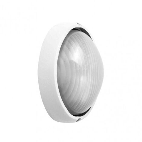 Aplique ext. aluminio vega peq.1xe27 blanco  10x22x14 cm ip44