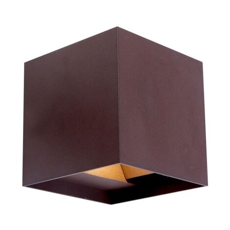 Aplique exter. 13,6x10x11,7cm led 5w 4000k ip54 met acero co