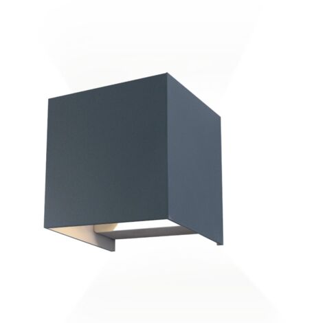 Aplique exter. 13,6x10x11,7cm led 5w 4000k ip54 met antr. op