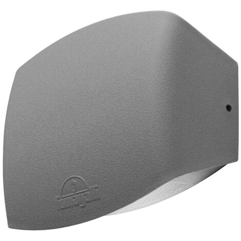Aplique exterior ABRAM 1xR7s (78mm) 3,5W con pulsador CCT resina gris