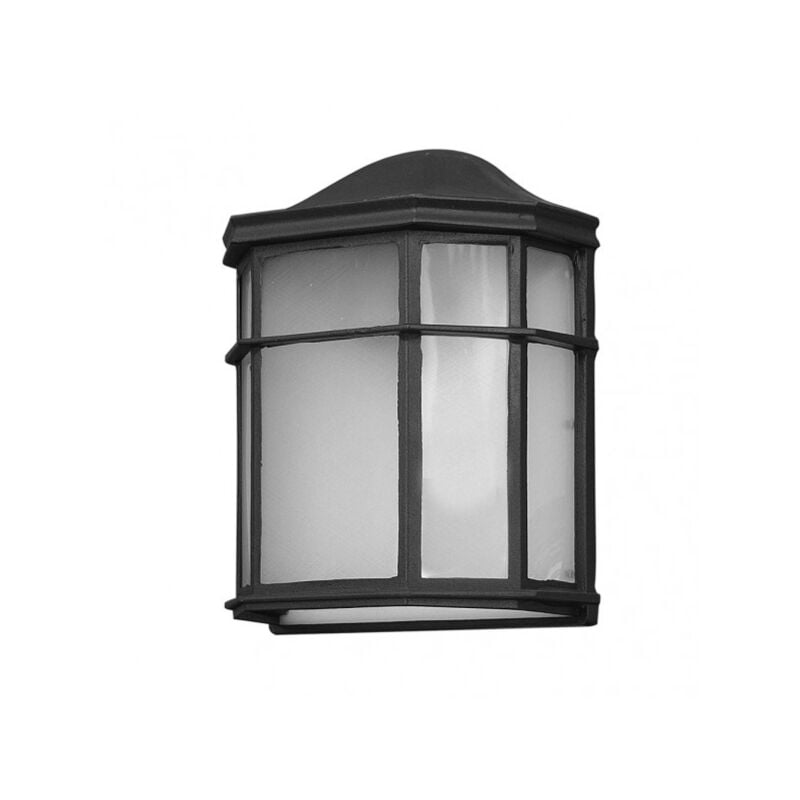 Bellatrix Ip44 lampe murale noire pour l'extérieur en aluminium - Fabrilamp