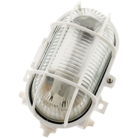 ELEXITY Aplique exterior con bombilla LED 5W 470lm 3000K IP44 - Blanco - Zenitech