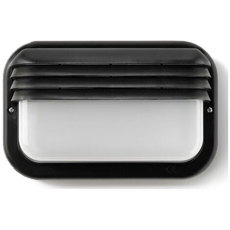 APLIQUE EXTERIOR HORIZONTAL NEGRO LED