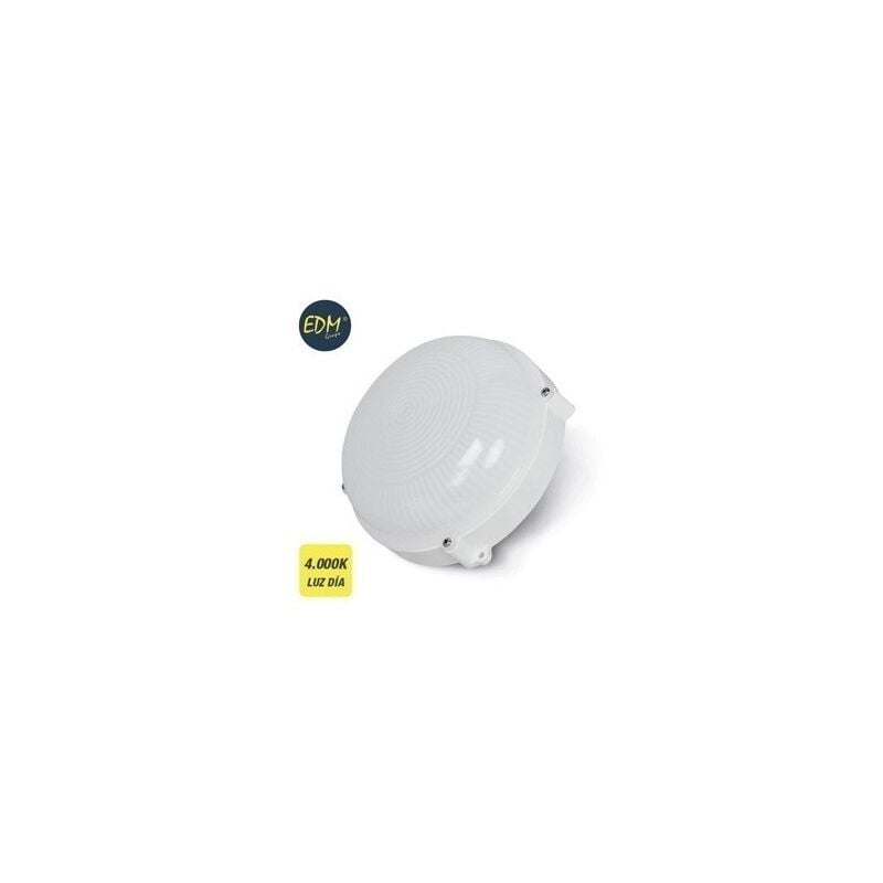 

Aplique Iluminacion 12W 1080Lm 4000K 20Cm Ip65 Ext Pl Bl Rdo - EDM