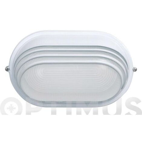 Aplique Exterior Oval Blanco Ip54 E27 Max. 100w Luxform