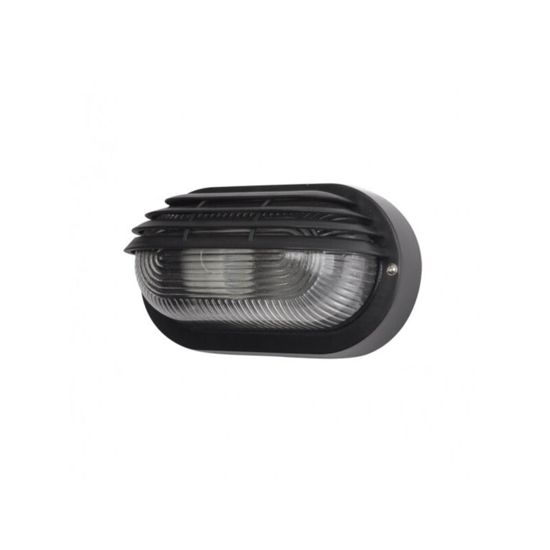 Lampe murale ext.oval canopus small 1xe27 polycarbonate black 10x20,5x11,5 cm ip44 Lampe murale ext.oval canopus small 1xe27 polycarbonate black 10x20,5x11,5 cm ip44