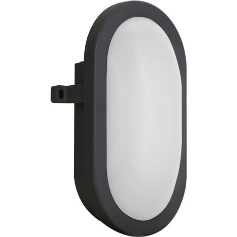 Aplique FAR IP54 LED SMD 12W 840lm CRI80 4000K 110º Negro