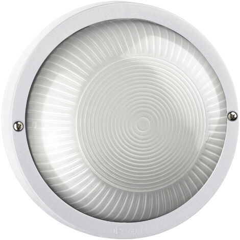 Aplique FAR Round IP44 E27 12W Blanco