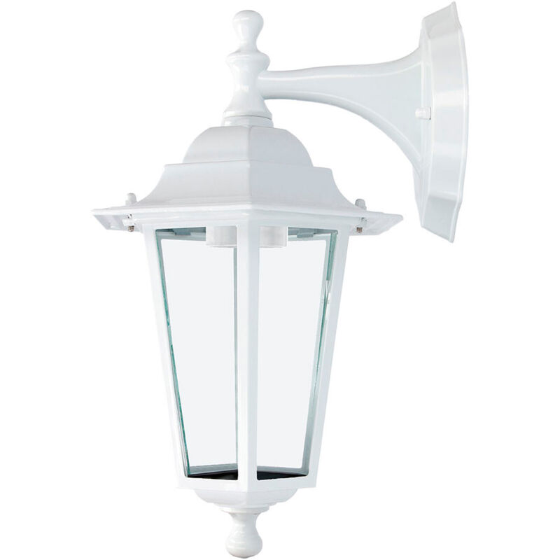 Aplique farol de aluminio blanco modelo zurich 60w e27