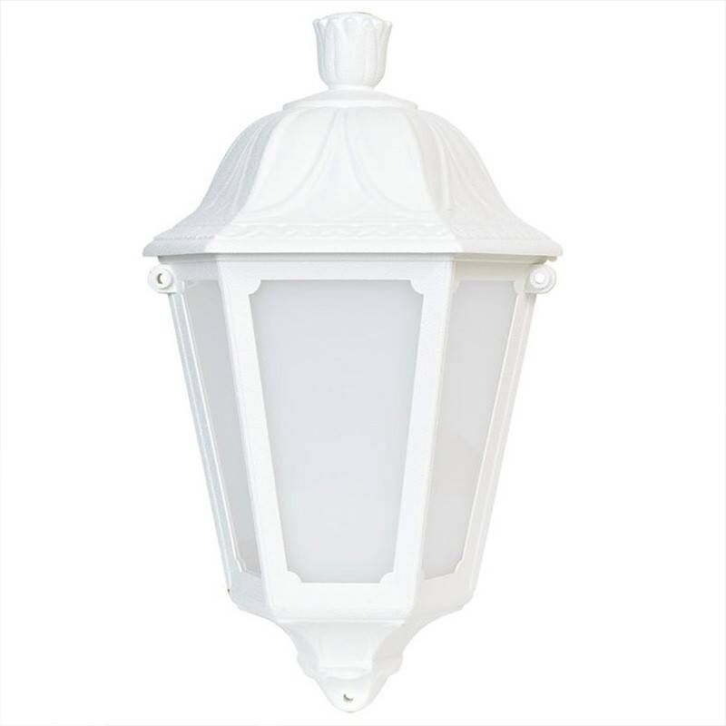 

Aplique farol de pared IESSE OPAL E27 IP55 | Blanco - Fumagalli