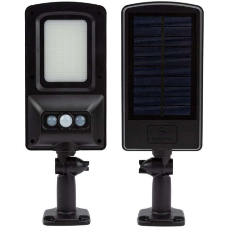Aplique Farola Solar LED 6500K 300lm IP45 con Sensor Movimiento y Crepuscular
